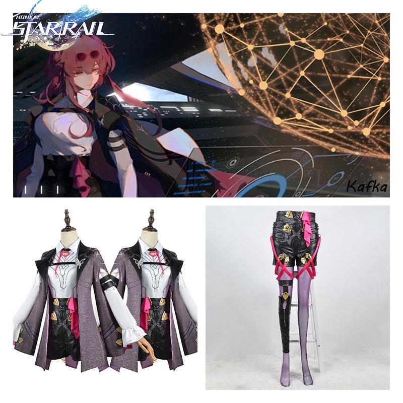 Star Honkai Rail Kafka Game Cosplay Costume Halloween Party Comic Con Dress Up