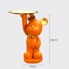 Nordic Home Decor Accessories Creative Bear Figurines Tray Decoration Storage Sculpture Resin Living Room Table Decoration Gift