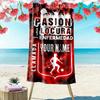 America De Cali Custom Name Print Beach Towel Large Soft Quick Dry Towel For Beach Camping Swimming