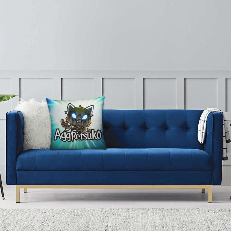 Custom Japan Cartoon Aggretsuko Anime Pillow Covers Home Decoration Nordic Cushion Cover Soft Pillowcase
