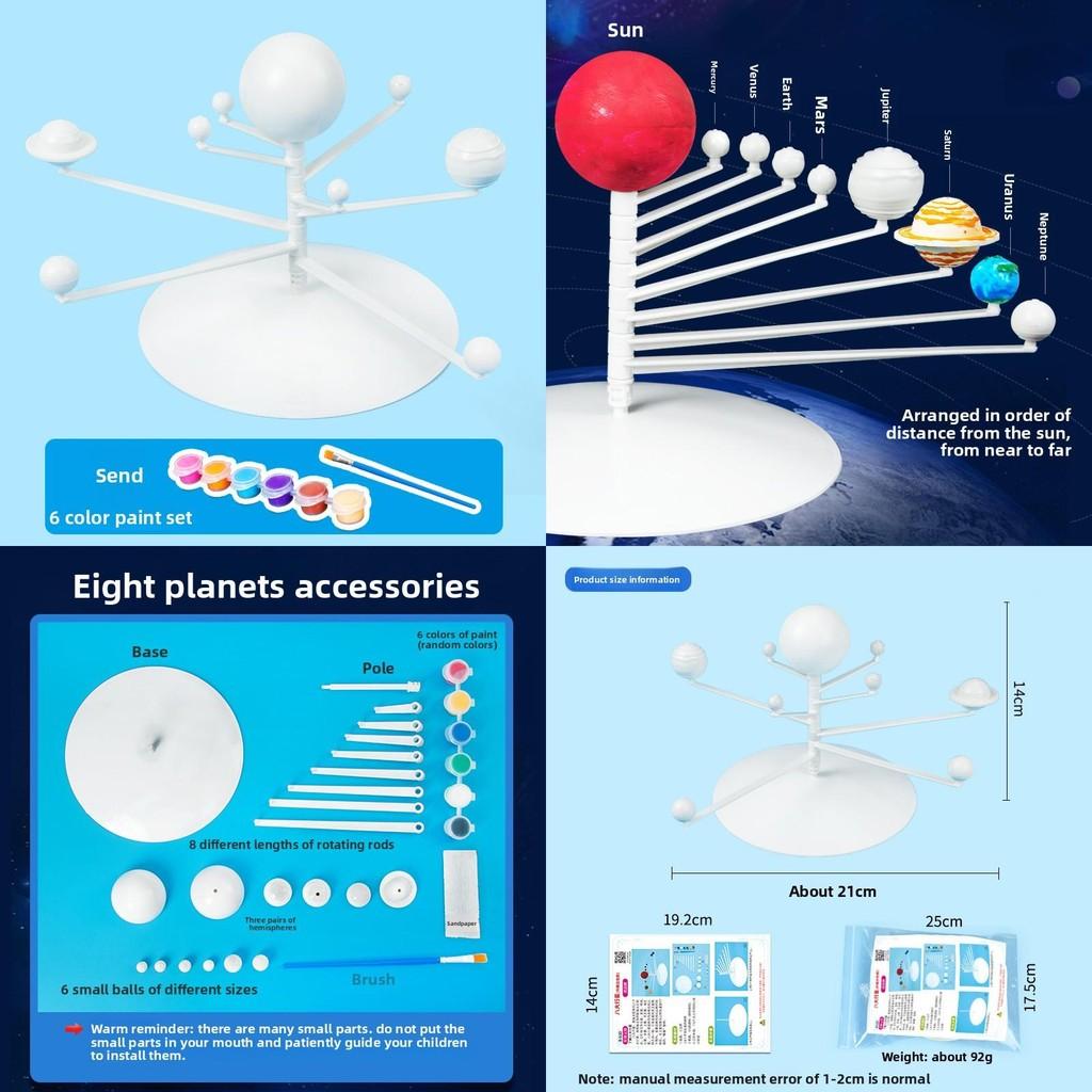Solar System Educational Model Kit For Kids Science Diy Physics Classroom Learning
