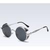 Retro Polarized Steampunk Round Sunglasses Mirror Glasses Male Female Glasses