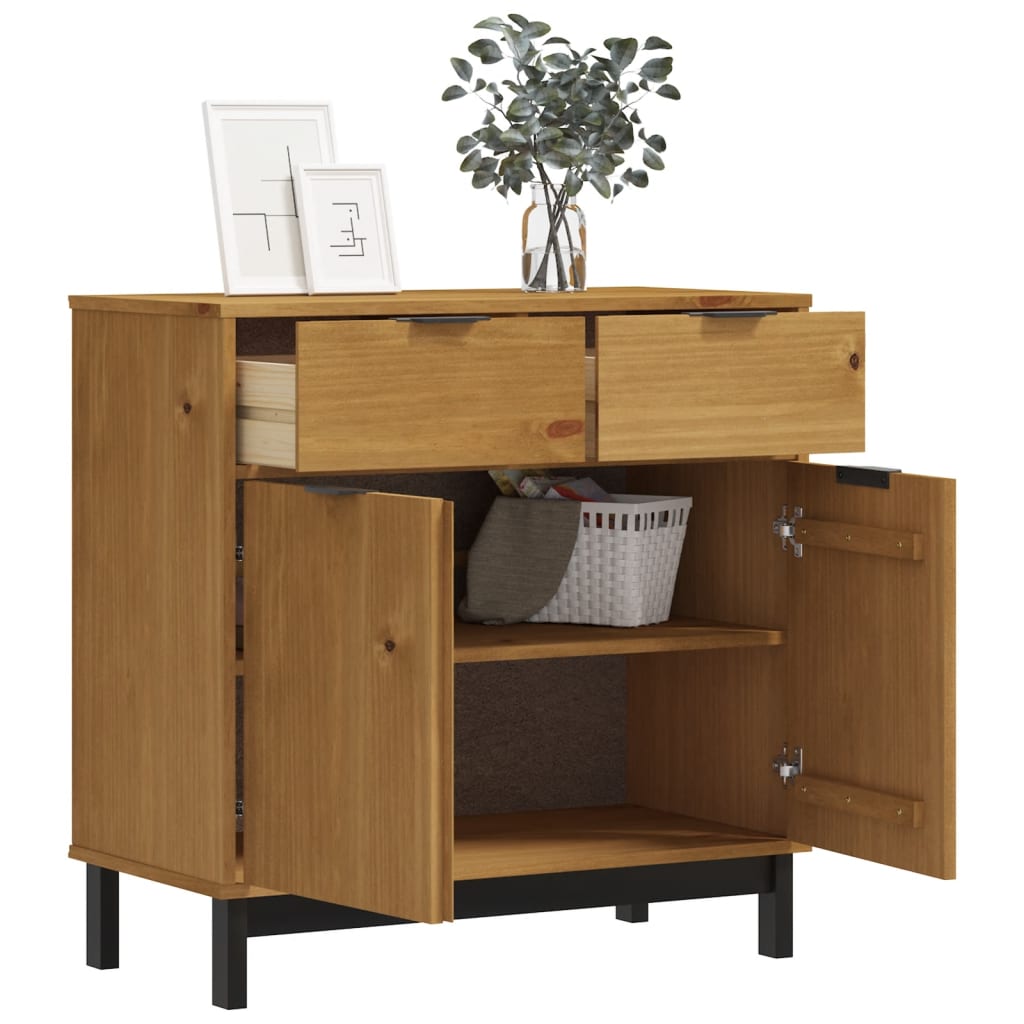 Sideboard FLAM 80x40x80 cm Solid Pine Wood