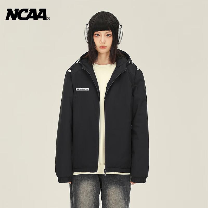 

NCAA Star Letter Print Hooded Windbreaker Jacket 3XL