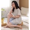 Pajamas women's summer pure cotton short-sleeved shorts thin casual relaxation cotton large size can be worn outside loungewear set