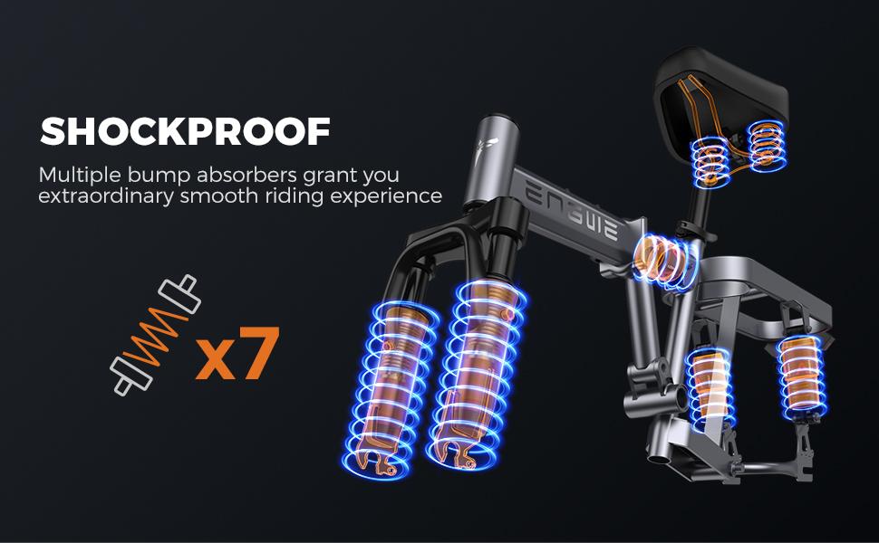 ENGWE T14 Compact Electric Bike - 48V 250W/350W Motor, 28km Range, 14" Urban Commuter