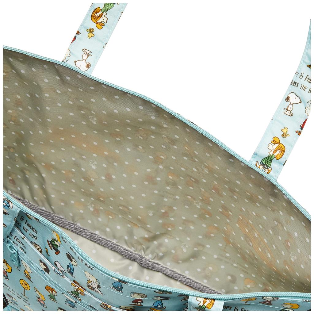 Hapitas(R) Snoopy Foldable Tote Bag PN128 Bus Stop Blue H0001 PN128