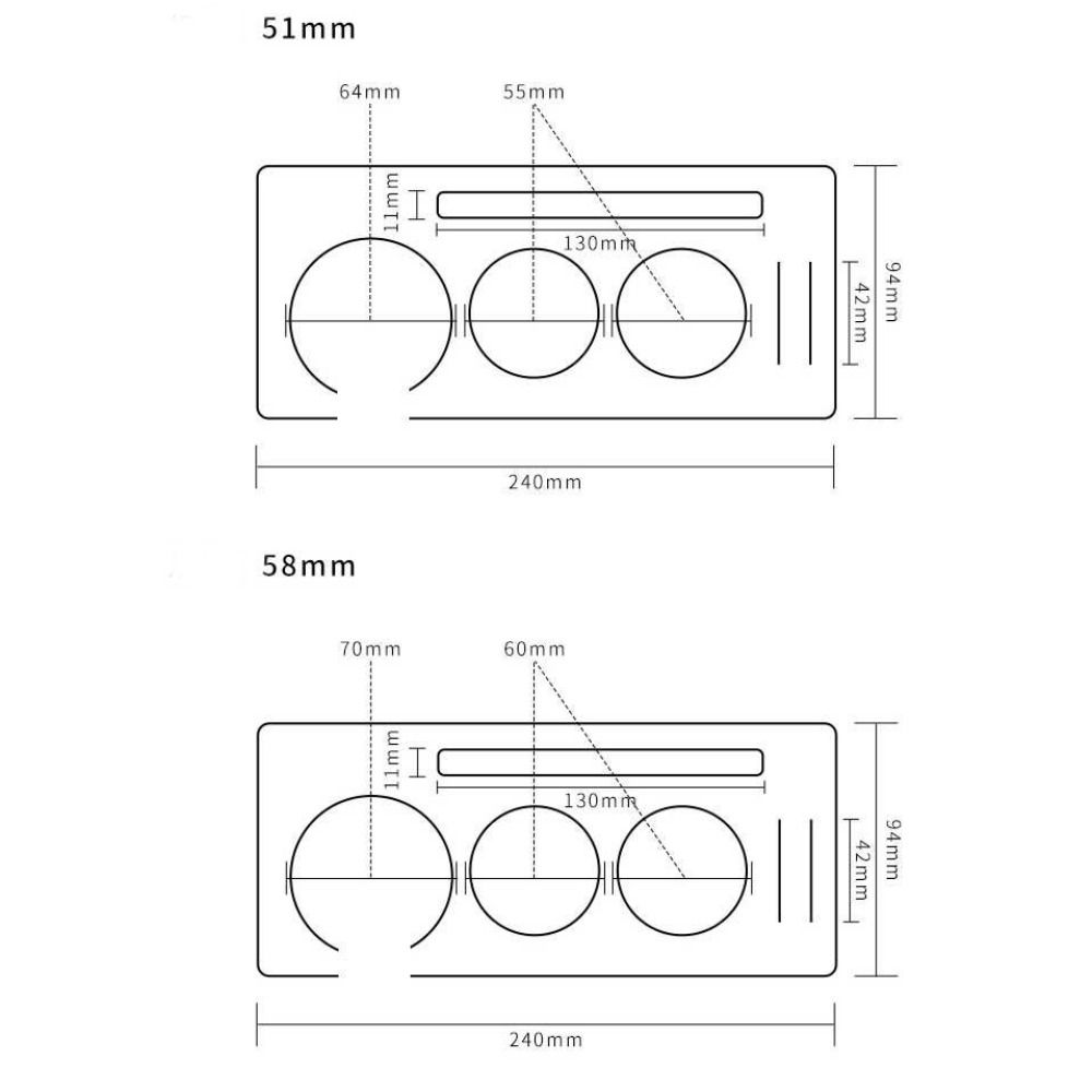 51/58mm Portafilter Holder Storage Coffee Handle Organizer  Espresso Accessories