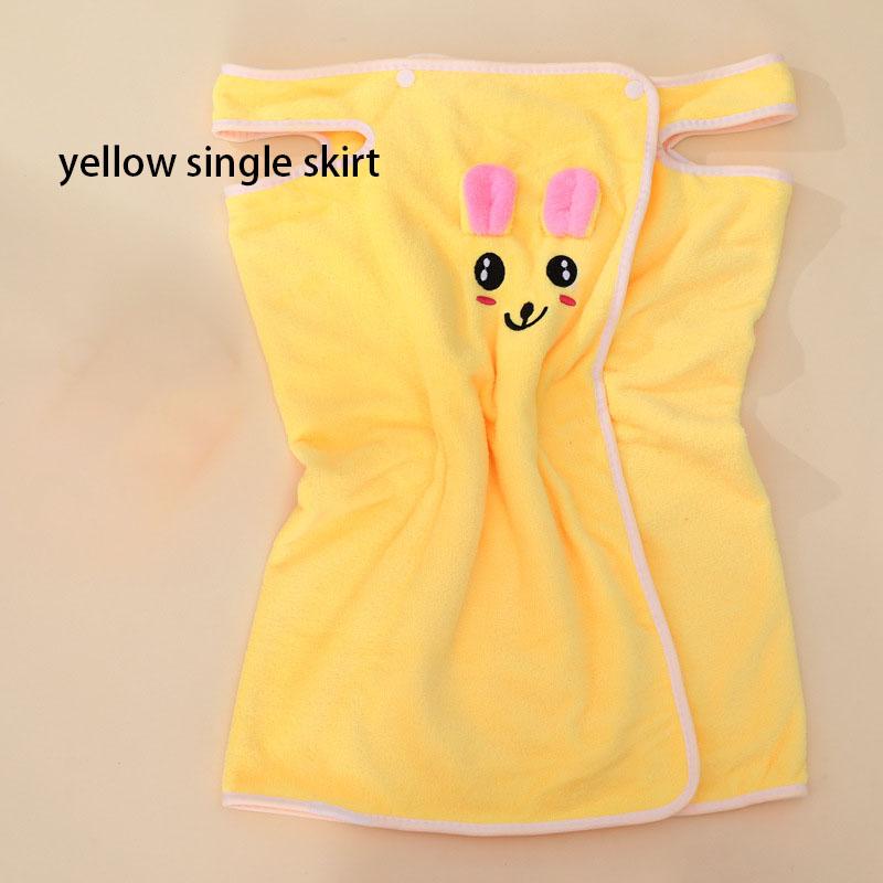 Kinder Süßes Cartoon Badetuch Verliert Keine Haare Korallenvlies Saugfähig Schlinge Hausbadrock Schwimmbadetuch