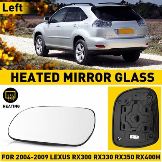 

For Lexus RX 300 2004-2009 Driver Door Side Wing Mirror Heated Convex Glass EXV