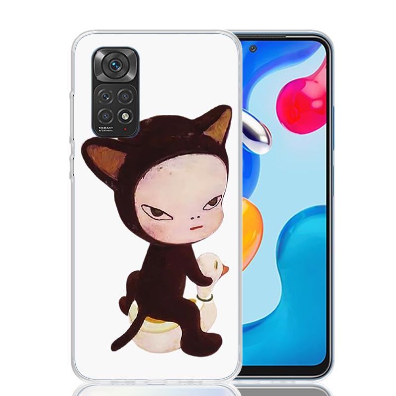 Y-Yoshitomo Nara Phone Case For Xiaomi Redmi Note 15 14 13 12S 12 Pro Plus 11S 11E 11 11T 10S 10 Art Soft Pattern Cover Redmi No