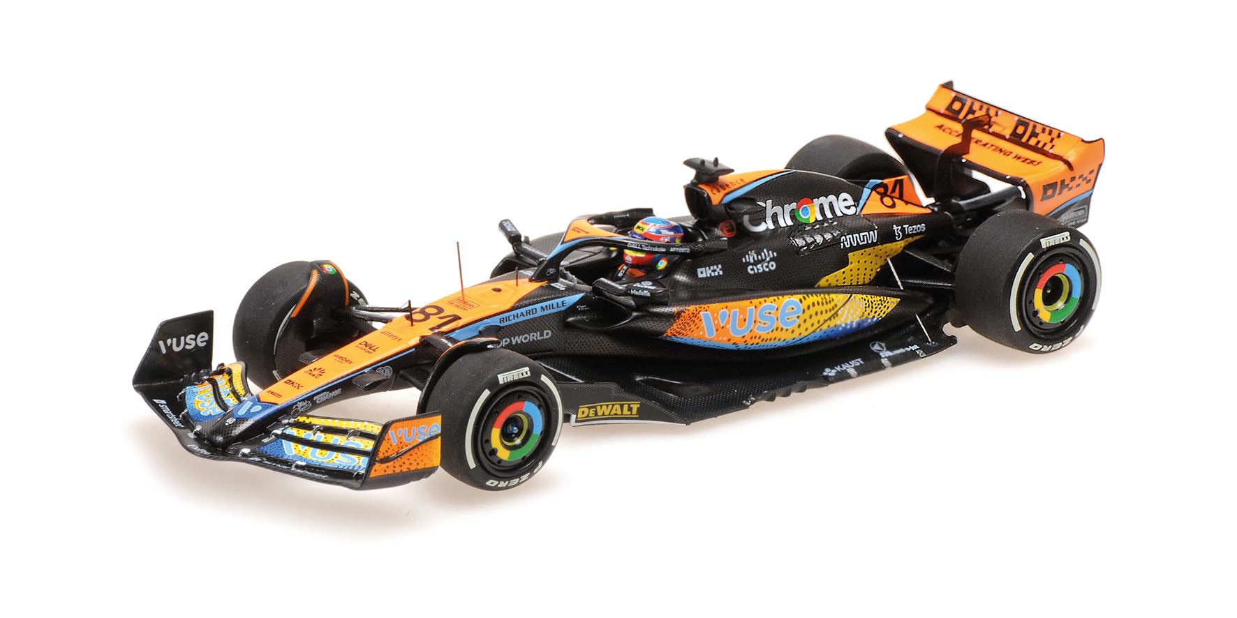

Масштаб Minichamps McLaren F1 Team MCL60 2023 F1 Гран-при Абу-Даби Пиастри 1/43 #81 О. [Смола]