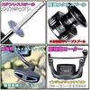 TACKLAND high cost-performance spinning reel 2+1BB gear ratio (5.21) normal ME2000 ME3000 ME4000 ME5000 ME6000 ME7000 left right interchangeable lever