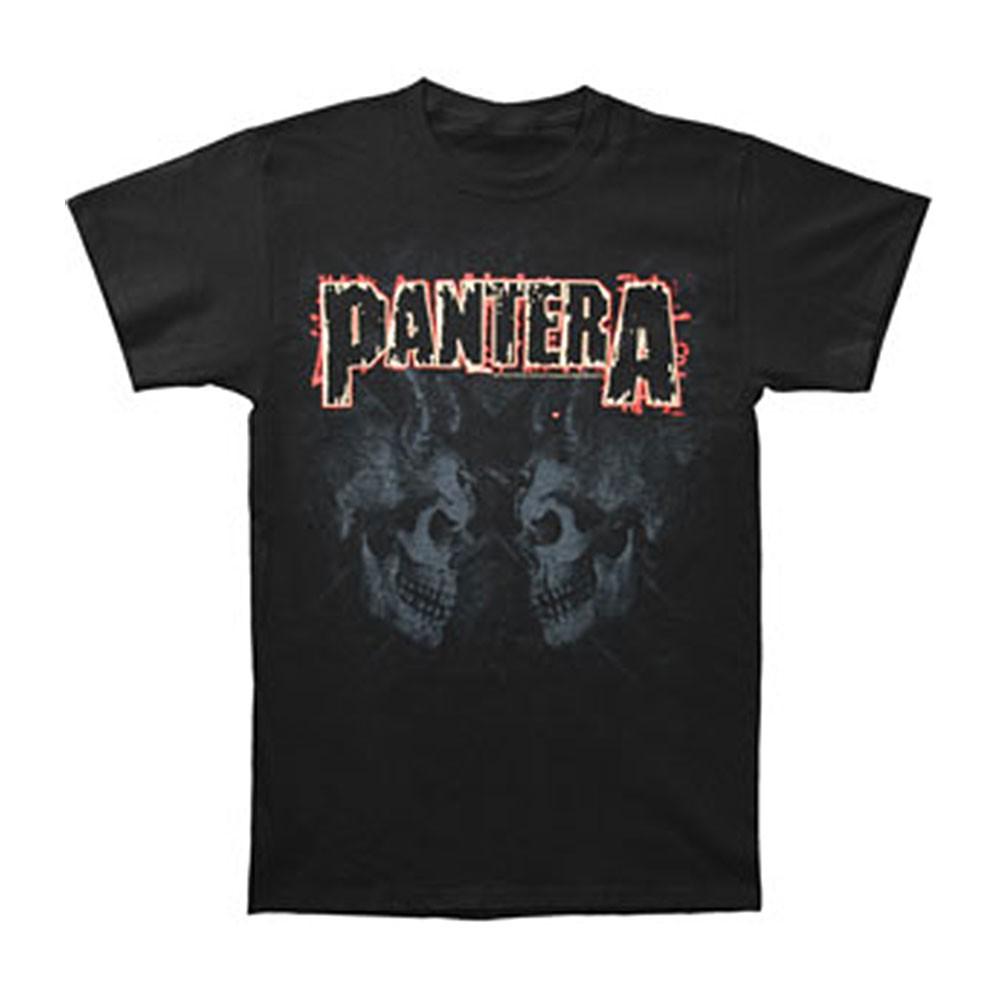 Men's Pantera Watermarked Skulls T-shirt Small Black