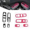 Carbon Fiber Window Lift Trim Switch Panel Cover Trim Automobile Replacement