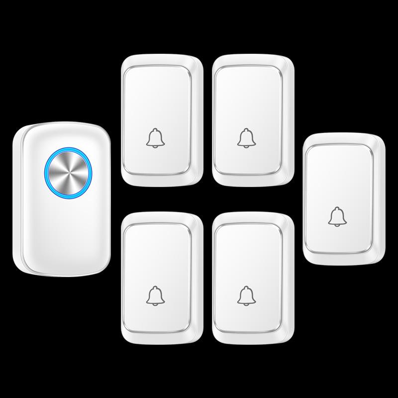 Wireless Waterproof Doorbell with Battery-Powered Remote & Call Button