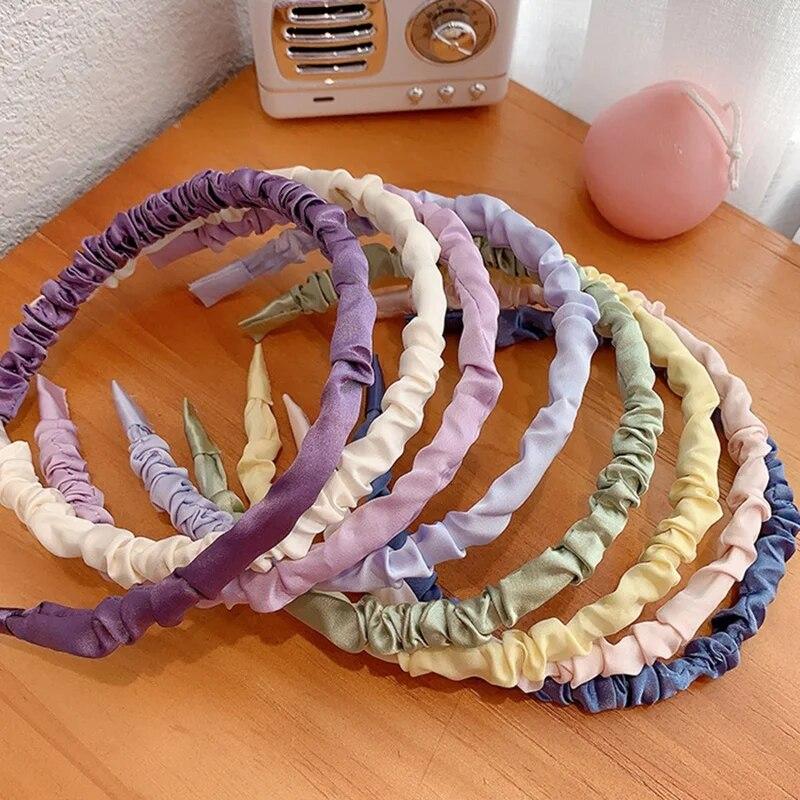 Fold Headband Simple And Versatile Cute Student Hairpin Wash Hairband Non-slip Pressure Hair Headband Hair Accessories