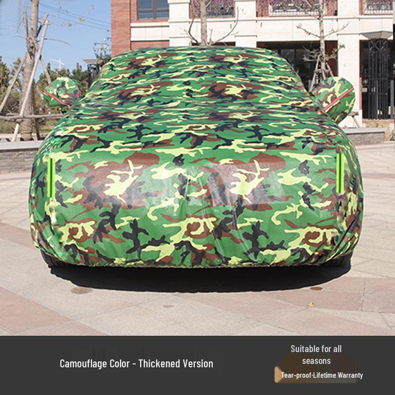 Verdickte Winter-Baumwoll-Autoschutzhülle: Schutz vor Wärme, Kälte, Regen & Schnee, Universelle Passform