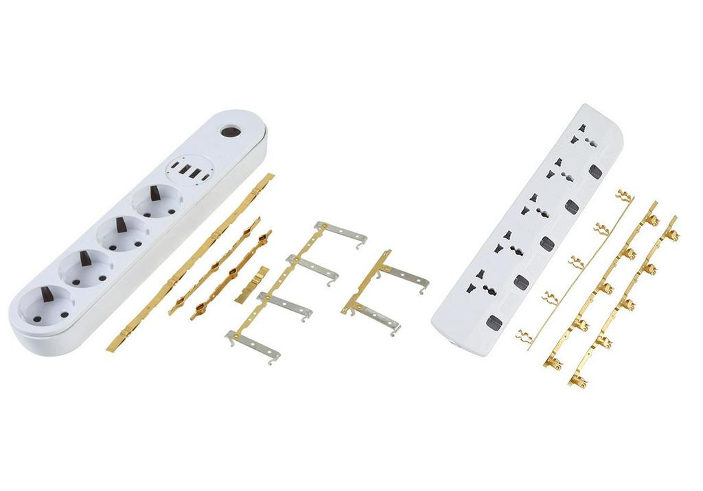 LED Headlamp Socket & Sensor Copper Terminal Spring Clip Stamping.