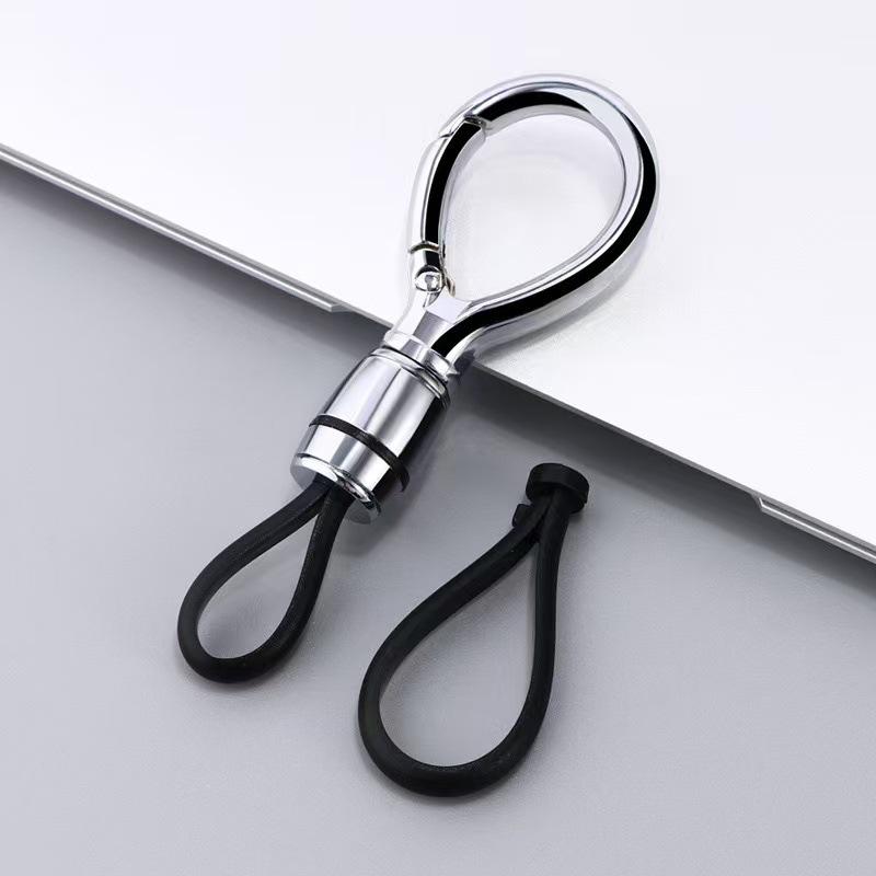 

Luxury Men s Minimalist Metal Keychain with Waist Hanging Buckle - Anti-Lost Car Keyring Collection