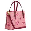Coach Handtasche Mollie Metall-Logo Kirschmuster Beschichtetes Canvas und Glattleder Tragetasche Tragetasche Einkaufstasche Schulter Crossbody Mittel Damen Blumen