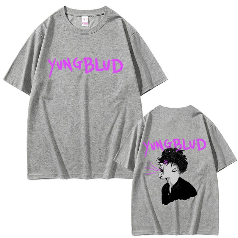 Yungblud Face Graphic Tshirt Unisex Women Casual Vintage Oversized Short Sleeve T Shirts Male Fashion Hip Hop Gothic Punk Tshirts