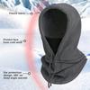 Windproof Cycling Cap Ski Balaclava Plush Winter Warm Hat Outdoor Hood Cap Cold Padded Hood Beanies Neck Warmer Hiking Scarves