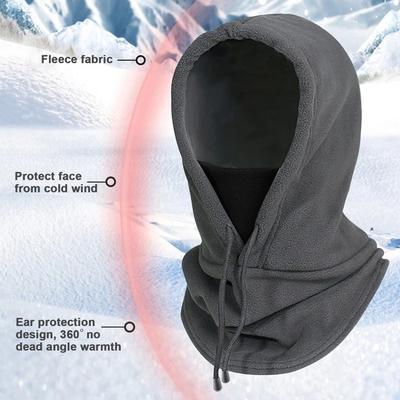Winddichte Radmütze Ski-Sturmhaube Plüsch Winter Warme Mütze Outdoor Kapuzenmütze Kalt Gefütterte Kapuze Mützen Nackenwärmer Wanderschals
