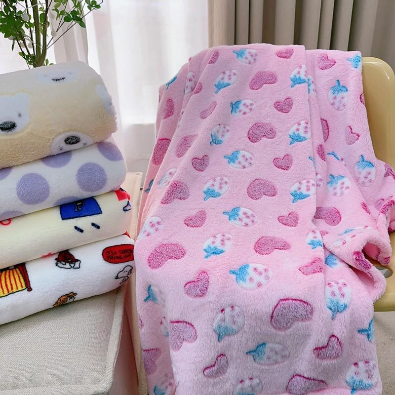 Shining Planet Girl Flannel Blanket | Warm Four Seasons Office Nap Air Conditioning Blanket