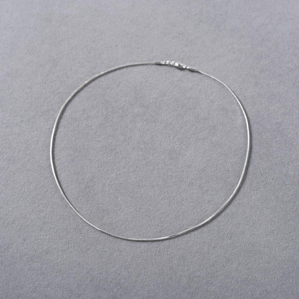 Eight-Faceted Extremely Fine And Minimalist Shiny Gold Thread Short Snake Chain Collarbone Chain Neck Chain Necklace