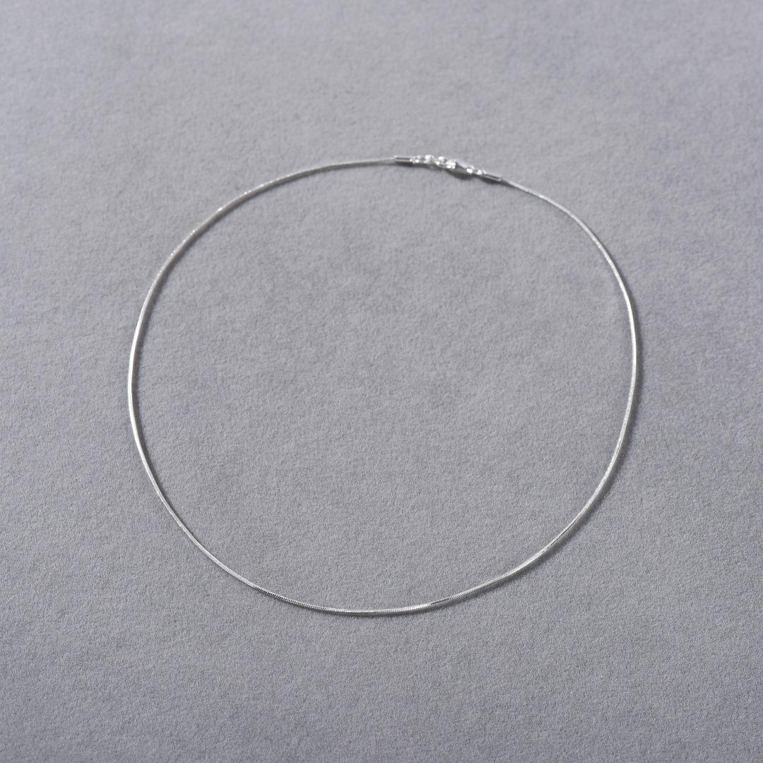 

Eight-Faceted Extremely Fine And Minimalist Shiny Gold Thread Short Snake Chain Collarbone Chain Neck Chain Necklace