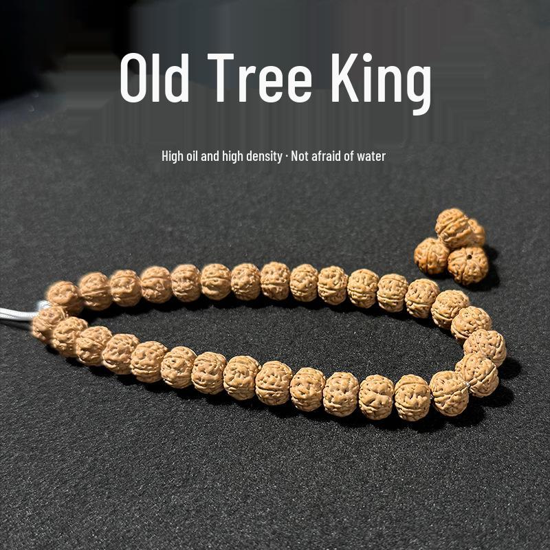 Kao Xiao Jin Gang Bodhi Five-Petal Plum Blossom Double Dragon 108 Bead Buddhist Bracelet.