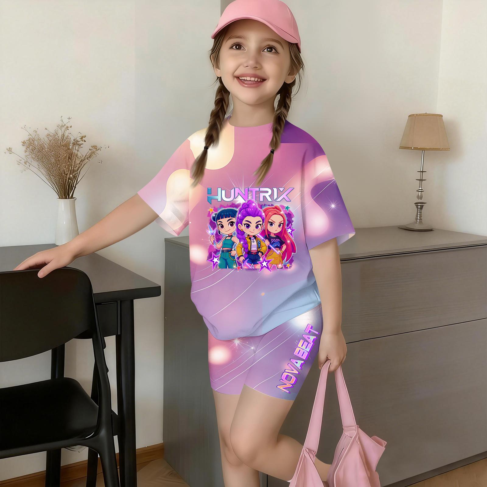 

Infant Newborn Baby Girls Boys Loose T-shirt+Pants Print Outfits Set 160 червоний