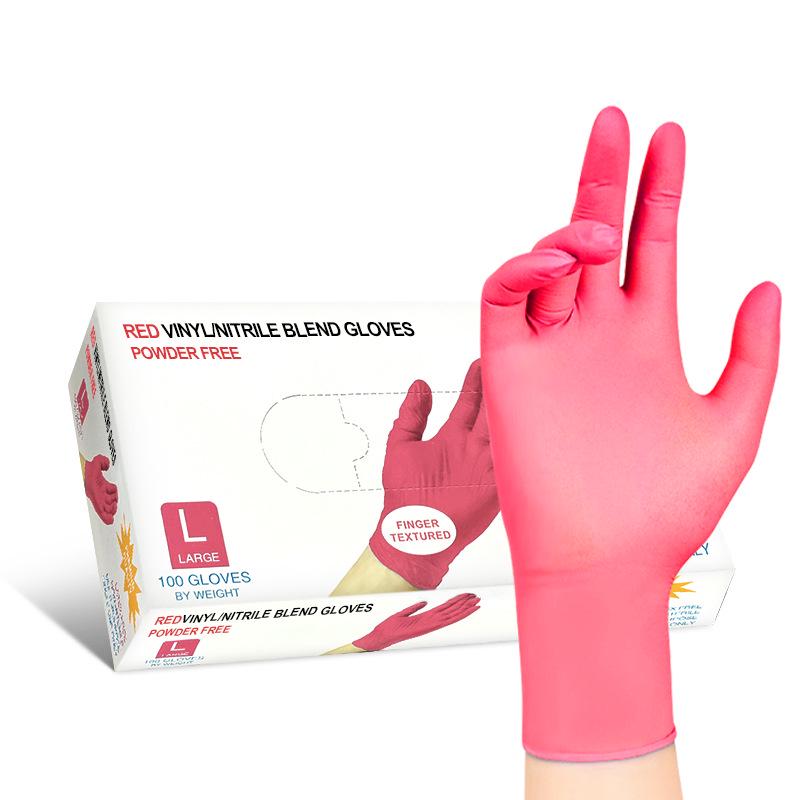 Thickened Disposable Nitrile Latex PVC Gloves: Edible-Grade Protection for Beauty, Kitchen, and Catering Use