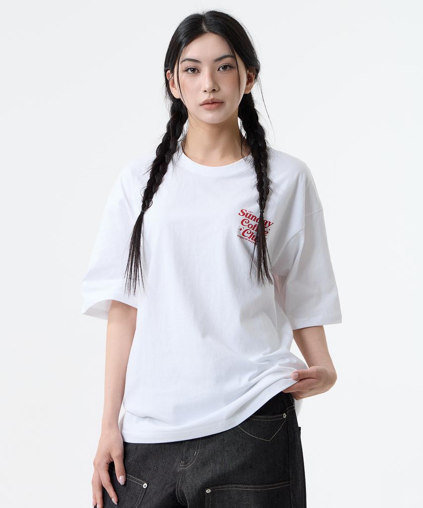 Nasttingijeubeleoldaenmi Coffee Club Tee_White