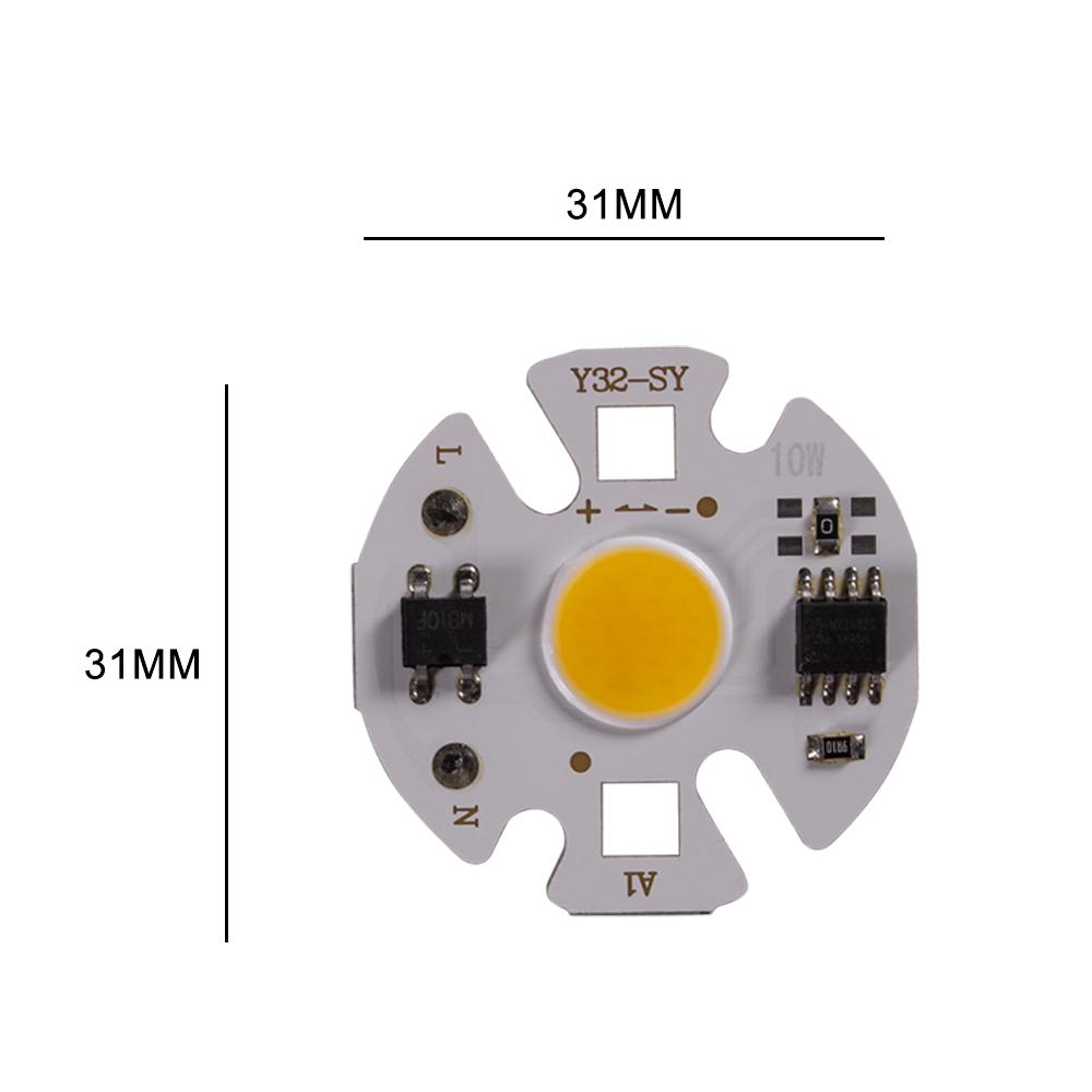 2 pezzi Mini COB LED Chip Lampada 220V 3W 5W 7W 9W Y27 Lampada LED Lampadina IP65 Ingresso IC Intelligente Per Fai da Te LED Proiettore Faretto