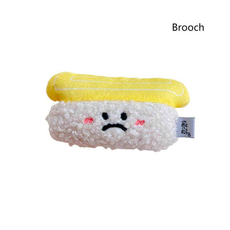 Plush Pendant Sushi Salmon Sweet Shrimp Funny Brooch Bag Accessory Decor Hanging