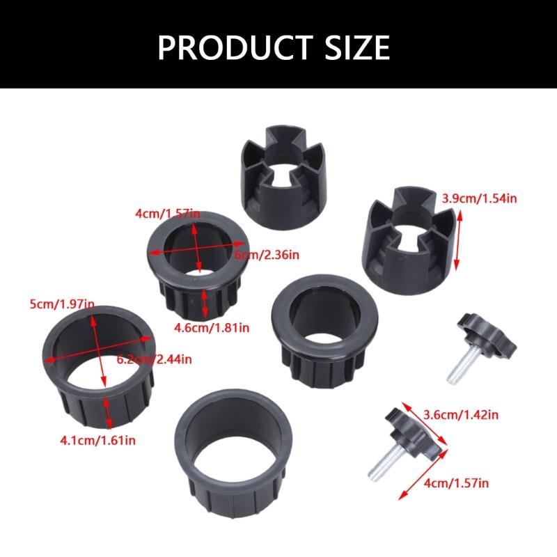 Set of 8 Plastic Patios Table Umbrella Hole Rings Plug Caps Garden Parasol Hole Insert Set for Outdoor Umbrella Support