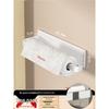 Magnetic Wall-Mounted Kitchen Organizer: Holds Paper Towels, Wraps, and Trash Bags.
