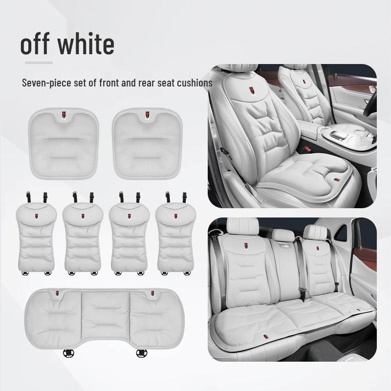 Breathable Nappa Leather Car Seat Cushion for Hongqi Models (H5, H7, H6, E-H9, HS7, HS5, EQM5, HS3) - All Seasons Universal Fit