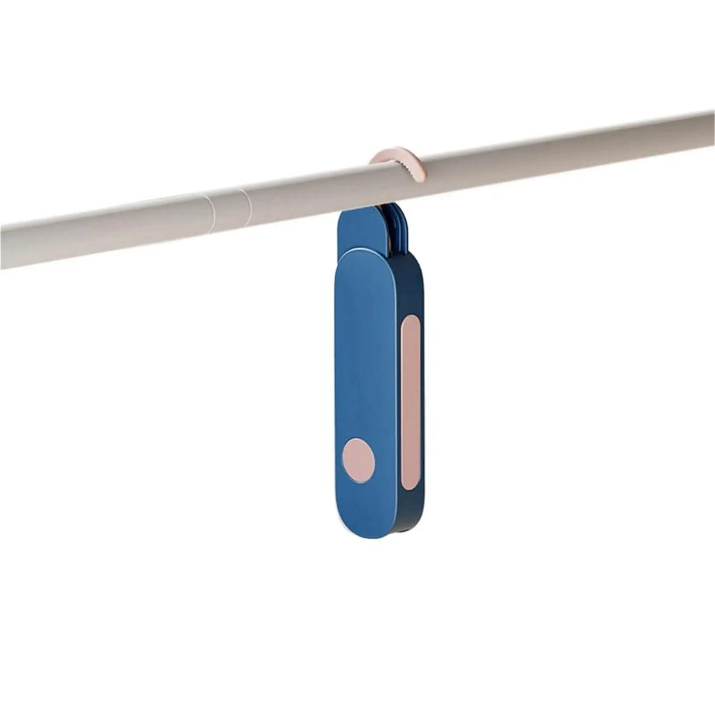 Foldableable Portable Clothes Drying Rack Travel Clothes Hanging Rack 7 Hole Multi-functional Storage Home Business Trip Hotel Clothes Hanger Tool