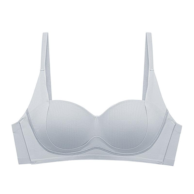 Traceless underwear women's small breasts gather and show big new breasts, anti-sagging, no steel ring bra