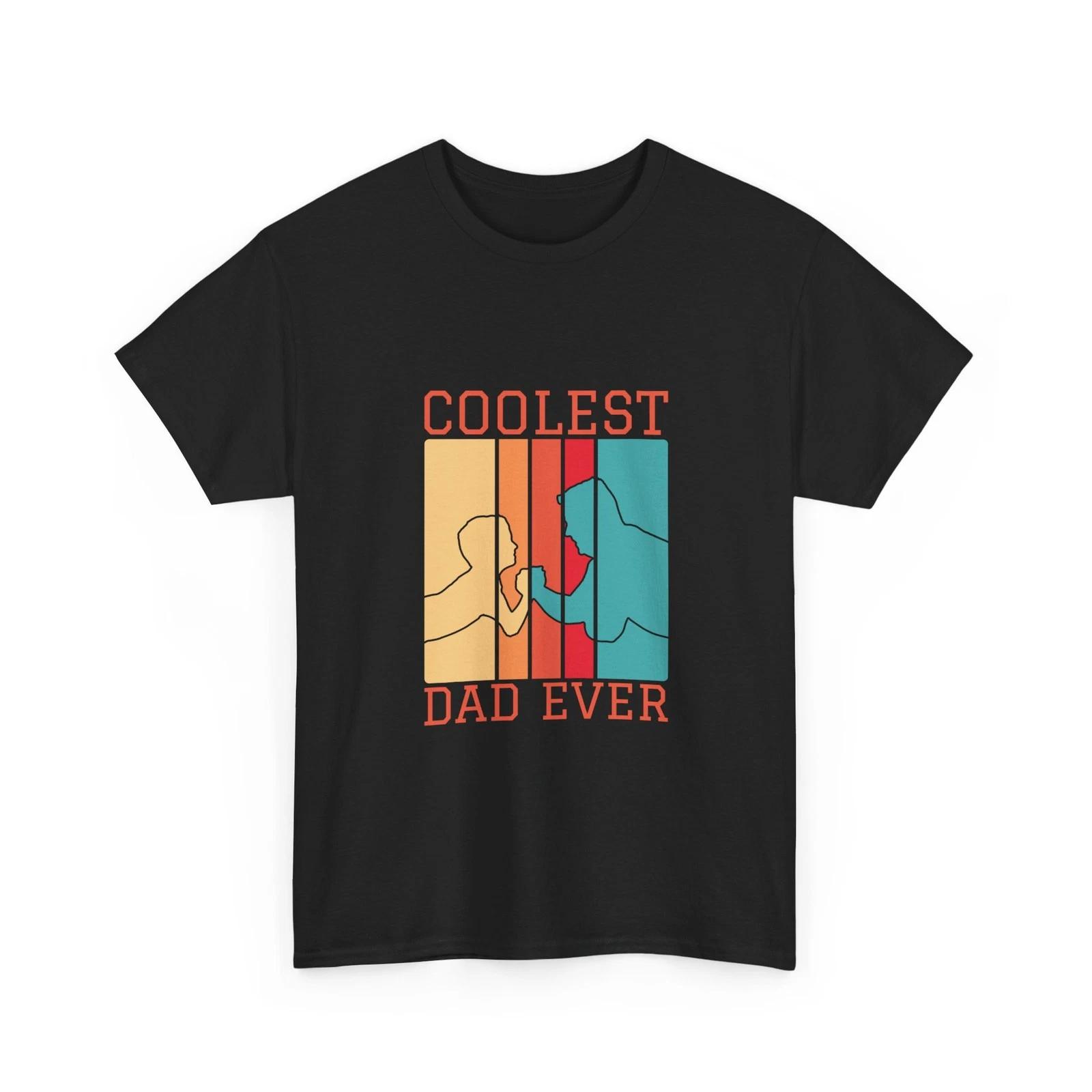 Coolest Dad Ever T-Shirt Retro Father Handshake Design Tee 3XL