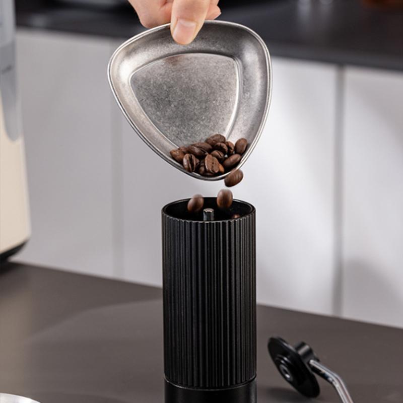 Stainless Steel Coffee Bean Dosing Weighing Tray - Sprayer Spoon Shovel Teaspoon Vessel