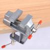 Small Bench Vise Clamp On Metal Mini Table Vise Tool for Woodworking 35mm Clamping Thickness