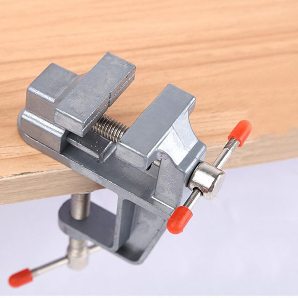 Small Bench Vise Clamp On Metal Mini Table Vise Tool for Woodworking 35mm Clamping Thickness