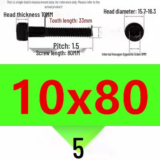 High-Strength Grade 12.9 Internal Hex Head Screws M1.4-M20
