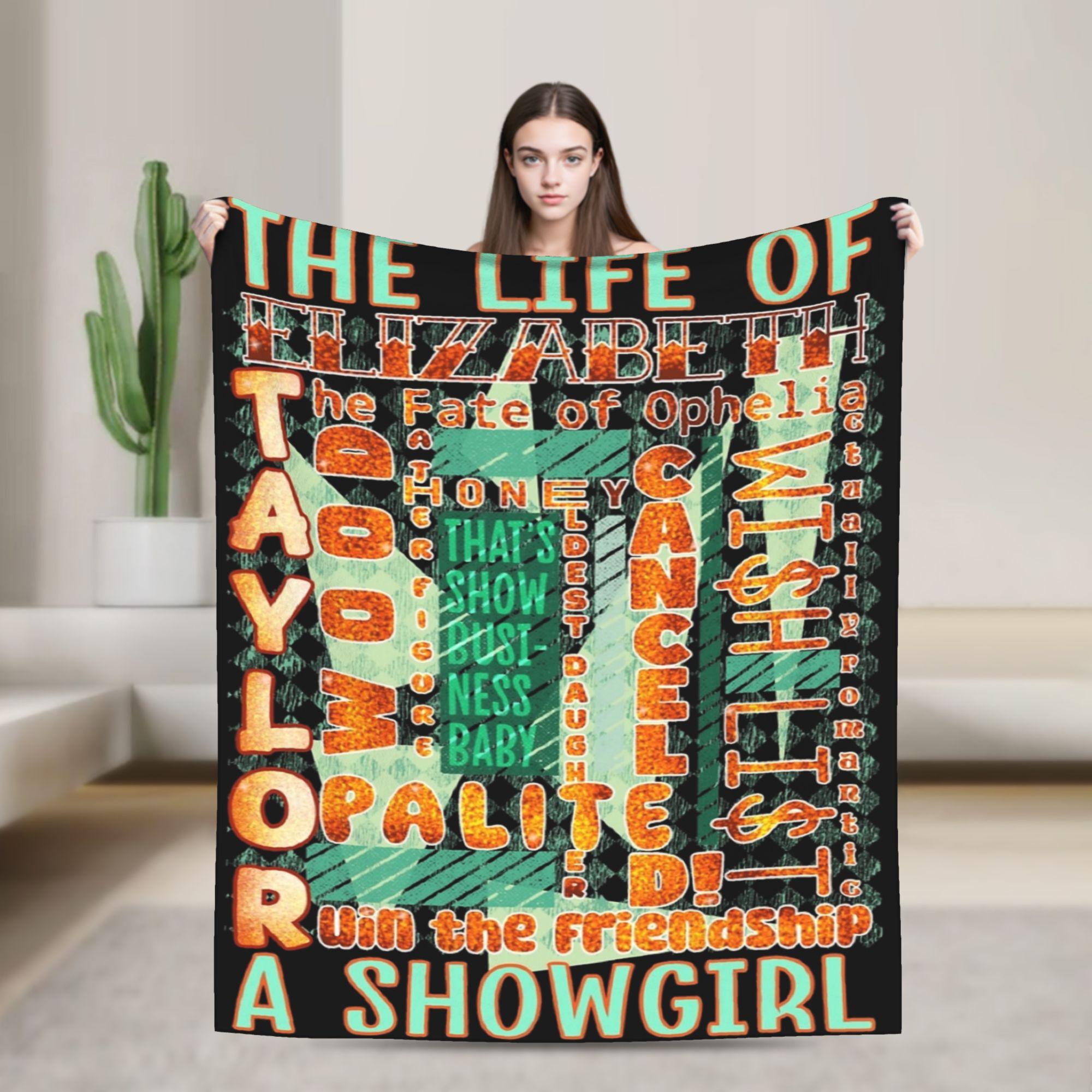 

The Life of A Showgirl Blanket Cozy Soft 2025 New Album Throw Blankets for Bed 50x60 Inch Multiple Sizes Bedspreads 100x150cm