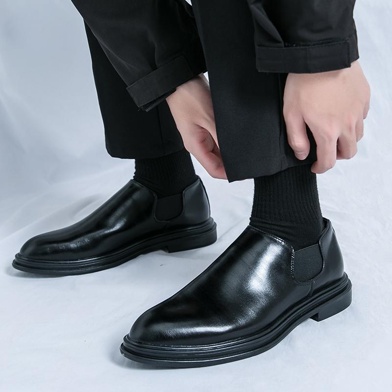 Fashion Leather Fashion Casual Shoes Men Classic Mens Loafers Mens Slip On Dress Footwear Male Comfortable Business Shoe Brand Flats