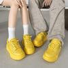 New invisible inner heightened platform casual sports board shoes couple yellow board shoes